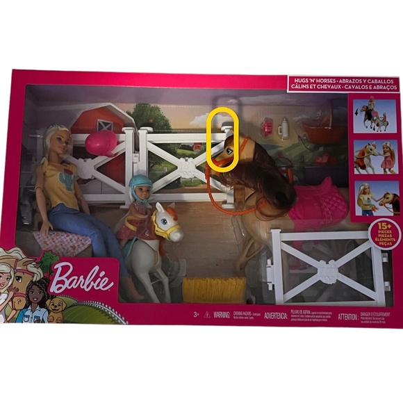 Barbie Hugs 'N' Horses Play set Kids Toy Gift - Barbie Doll and Chelsea - Picture 4 of 8
